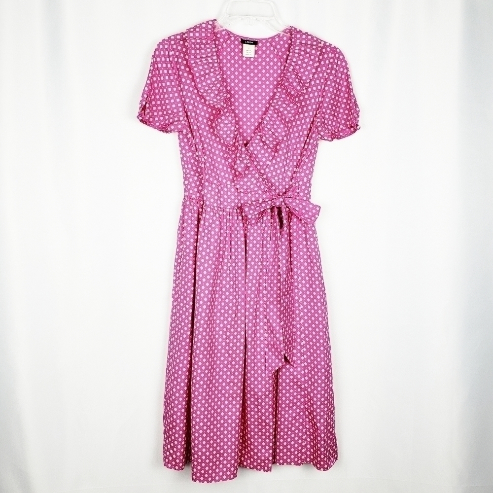 J. CREW printed silk Fontana dress
